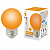 Лампа светодиодная LED-G45-1W/ORANGE/E27/FR/С декоративная светодиодная 